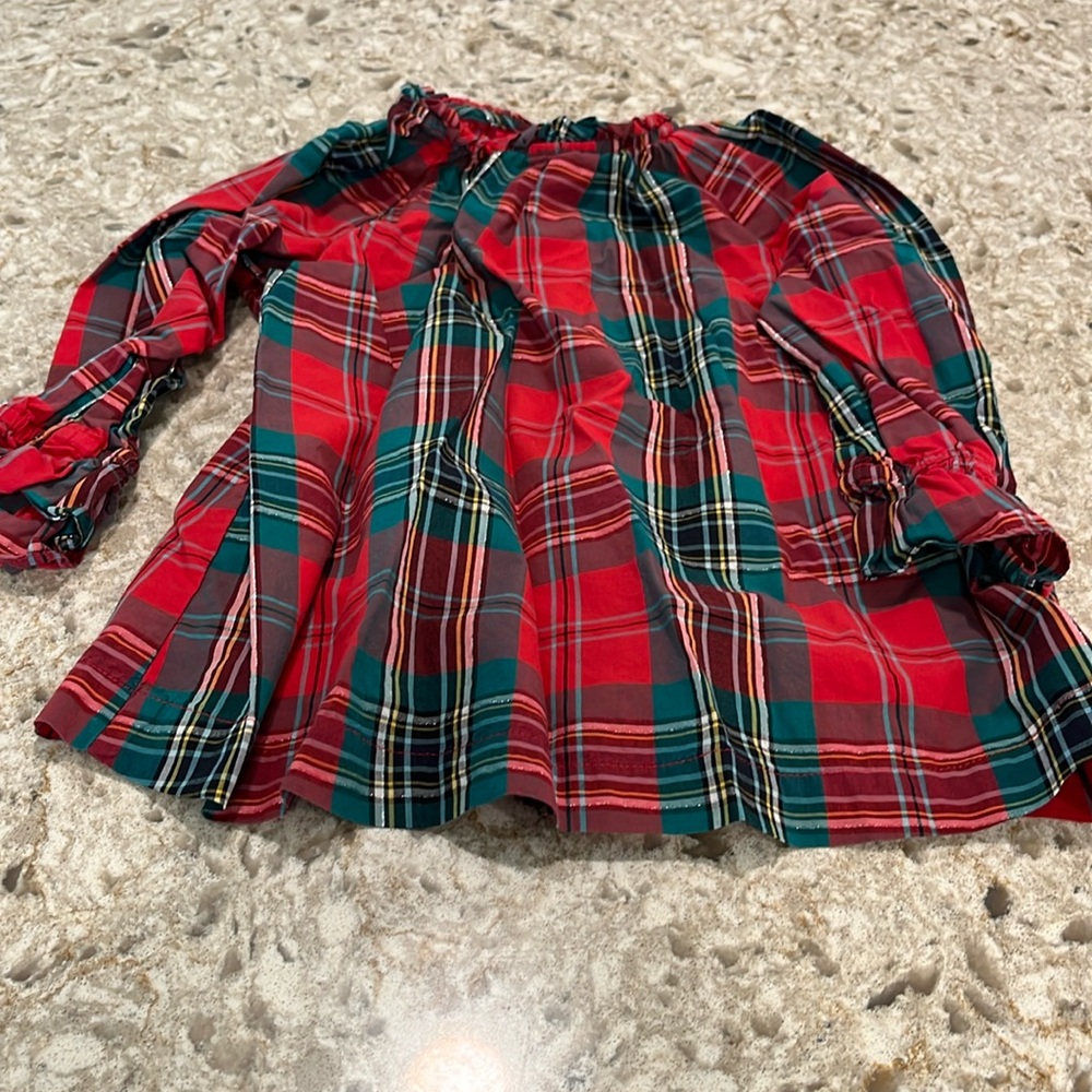 Crewcuts Plaid Holiday Top